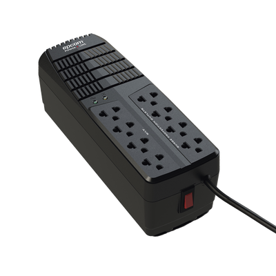 [EPL1000AVR] Regulador de Voltaje 1000 VA-500 W /  4 Contactos con AVR / 4 Contactos con Supresor de Picos / Protección RJ11