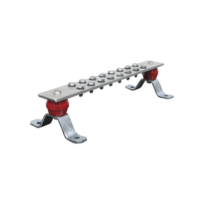[TG-BPS-240-AL] Barra de Unión de Aluminio de 16 Contactos 2" x 15-1/4" x 1/4" (50.8 x 387.35 x 6.35 mm).