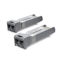 UFiber Módulo SFP+ 10G, transceptor MiniGibic MultiModo 10 Gbps, distancia 300m, conectores LC, paquete de 2 piezas