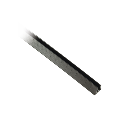 [GEE144F-A-C0] Cubre-filos Ranurado con Adhesivo, para Bordes de 2.5 a 3.7mm, de 30.5m de Largo, Color Negro