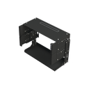 Rack Abierto de montaje en Pared, de 19in, 5 Unidades de rack, Profundidad Ajustable (8" a 12") con Charola de Uso Múltiple.