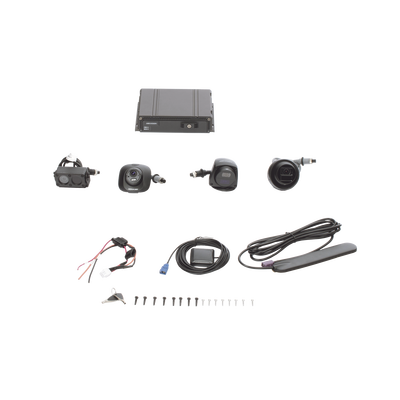 [AE-MD5043-SD/GLF(LITE)(KIT)] Kit DVR Móvil 1080P / Incluye 4 Cámaras TURBOHD 1080P / Modulo 4G y GPS / Soporta Memoria SD / Visualización por HikConnect Teams