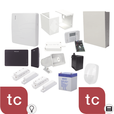 [VISTA48-ECO-VAM] Kit de Sistema de Alarma con Sensores Cableados y Modulo de Automatizacion Z-Wave