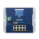 Switch Industrial Flat-Type 8 Puertos Gigabit C/PoE 802.3at, 2 Puertos SFP, LCD