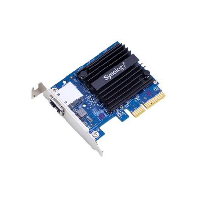 [E10G18-T1] Adaptador de Ethernet E10G18-T1 | 10 Gbps | Compatible con PCIe 3.0 y 2.0 | Autonegociación 4 u 8 Canales | Perfil Bajo y Altura Completa | Compatibilidad con Synology DSM 6.1.7 o Posterior | Certificaciones FCC, CE, BSMI | Garantía de 5 A&a
