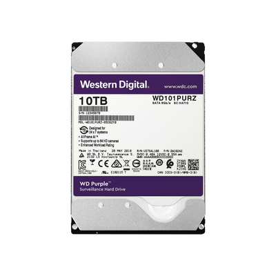[WD101PURZ] Disco duro WD de 10TB / 7200RPM / Optimizado para Videovigilancia