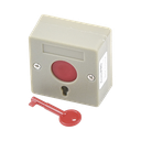 Botón de Pánico a Prueba de Fuego / Restablecimiento con Llave / Tamaño Compacto para Fácil Instalación