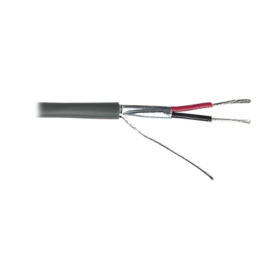 [9222] Cable 2 x 18 AWG / Blindado / 305 Metros / Riser / UL / Color Gris / Hecho en México