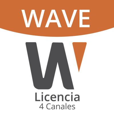 [WAVE-EMB-04] Licencia Wisenet Wave Para 4 Canales  de Grabador Hanwha