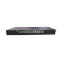 Patch panel de 12 puertos de 1u, incluye pigtails, adapters plates y splice tray