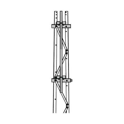 [TRY-ST-FMU13] Mástil 2-3/8" x 1.8 m para Montaje en Cara de Torre Super Titan Secciones 1 a 3.