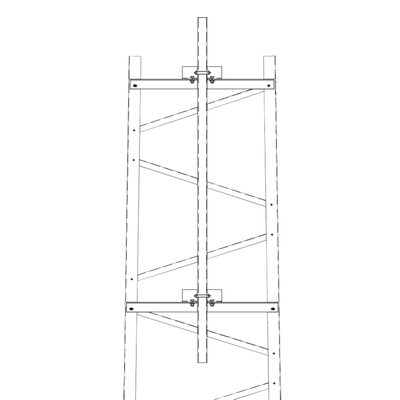 [TRY-TFM7] Brazo para Sección #7 Torre Titan con Herrajes y Mástil de 6' (1.8m).