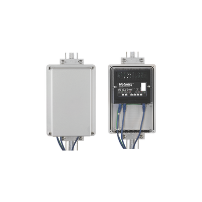 [WS6MINI-KIT] Kit Switch WISP PoE pasivo 6 puertos Gigabit, entrada PoE 37-53 Vcc + gabinete para exterior IP65