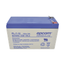 Batería 12 Vcc / 7 Ah / UL / Tecnología AGM-VRLA / Para uso en equipo electrónico Alarmas de intrusión / Incendio/ Control de acceso / Video Vigilancia / Terminales F1 / Cargador recomendado CHR-80.