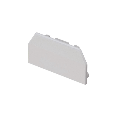 [T45ECIW] Tapa Final, para uso con canaleta T45, Material PVC Rígido, Color Blanco Mate