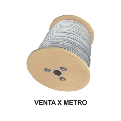 Cable de Retenida de 1/4"  de Acero Galvanizado 7 Hilos (Venta por Metro).