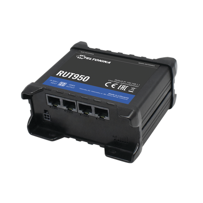 [RUT950] Router LTE dual SIM, 4 puertos Ethernet, conectorizado, Bandas B1, B2, B3, B4, B5, B7, B8, B28