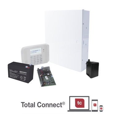 [VISTA48LANTB8AH] Kit de Panel de Alarma VISTA48LA con  Batería de 9Ah, Transformador y Gabinete