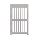 Puerta de Alta Seguridad de Cuerpo Completo Acabado en Acero Inoxidable