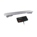 Barra de luces LED de 46" Rojo/Azul , De 132 LEDs, Sirena, Bocina y Controlador Incluido, Ideal para Equipar Unidades de Seguridad Publica