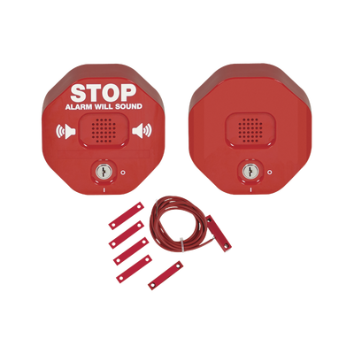 Alarma Multifunción Exit Stopper® Con Bocina Remota, Para Puertas Dobles, Solo Interiores
