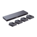 MATRICIAL Y EXTENSOR DE VIDEO HDMI 4 x 4 / 4 Entradas HDMI / 4 Salidas HDMI Loop / 4 Salidas RJ45 para Extender la señal 40 metros por salida  /  1080 @ 60Hz / Conmutación por RS232, Control Remoto o Ethernet.