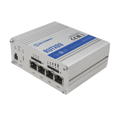 Router Industrial LTE 4.5G Cat 6 / 300 Mbps / 4 Puertos Gigabit / Doble SIM / GNSS / PoE / -40°C a 75°C