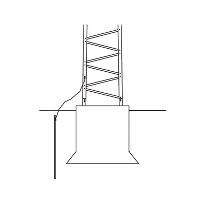 [TRY-ST-GROUND-1] Sistema de Aterrizaje Básico para Estructura de Torre SUPER TITAN. Para Sec. 1 a 12.