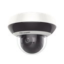 Mini Domo PTZ IP 4 Megapixel / 4X Zoom / H.265+ / 20 mts IR EXIR / WDR / PoE / IK10 /Exterior IP66 / DarkFighter / Micrófono Integrado / Micro SD