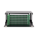 Distribuidor de Fibra Óptica con Bandejas Deslizables, Vacío, 19 Pulgadas, Acepta 72 Adaptadores LC Duplex o LC Simplex o 72 SC Simplex, 4U