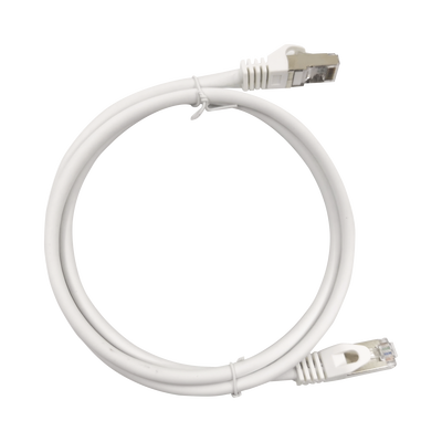 [LP-STP-6A-300WH] Patch Cord Cat6A 10G Blindado 3.0 Metros (9.84 Pies) Blanco