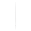 Poste de Esquina Blanco de Acero Galv. de 1.2m para Cerca Electrificada  cal. 18 de 1" Diam. para 5 Aisladores (No incluidos).
