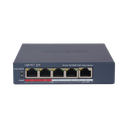 Switch PoE+ / Administrable / 4 Puertos 10/100 Mbps PoE+ / 1 Puerto 10/100 Mbps Uplink / Configuración Nube Hik-PartnerPro / Modo Extendido hasta 300 Metros /  45 W