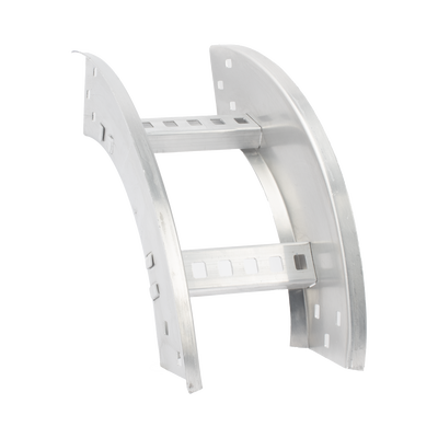 [CH-VE-908R8X6AK] Curva Vertical Exterior de Aluminio de 90° Perfil Z / Peralte 3 1/4" / Ancho 6" / Radio 8" / Incluye Tornillería