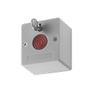 Botón de Pánico Cableado / Compatible con Cualquier Panel de Alarma / LLave de Seguridad / NA/NC / Material Retardante al Fuego (ABS)
