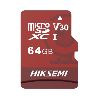 [HS-TF-E1/64G] Memoria microSD / Clase 10 de 64GB / Especializada Para Videovigilancia (Uso 24/7) / Compatibles con cámaras HIKVISION y Otras Marcas / 95 MB/s Lectura / 40 MB/s Escritura