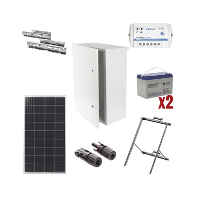 [PLRAD-FV] Kit de energía solar de 12 Vcc para alimentar radar de velocidad X-RADAR1