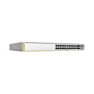 [AT-X530L-28GTX-10] Switch inteligente de distribución o core, Stackeable, Capa 3, 24 x 1000 Mbps + 4 x SFP+ 10 G, Doble fuente de alimentación redundante