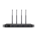 Receptor UHF para 4 micrófonos inalámbricos / Pantalla LCD de cristal liquido
