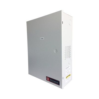 [AL600ULACM] Fuente de poder ALTRONIX de 12/24 Vcc @ 6 Amper, con capacidad de batería de respaldo, requiere batería, 8 salidas, con voltaje de entrada de 115 Vca