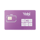 SIM Yobi para dispositivos móviles 3G/4G con recarga de 1GB cada mes durante 1 año de servicio (solo datos)