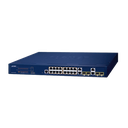 Switch Administrable PoE  Capa 2 de 16 Puertos 10/100/1000 Mbps 802.3af/at, 4 Puertos SFP Gigabit, Hasta 240 W