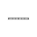 Panel de Parcheo Modular Mini-Com (Sin Conectores), Plano, Blindado, Alta Densidad, de 48 Puertos, 1UR