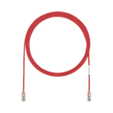 Cable de Parcheo TX6, UTP Cat6, Diámetro Reducido (28AWG), Color Rojo, 0.91 Metros (3 Pies)