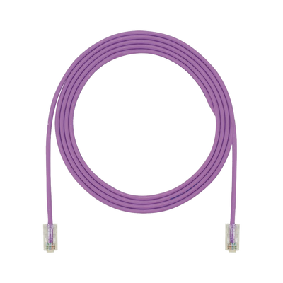 [UTP28X15VL] Cable de Parcheo UTP, Cat6A, 24 AWG, CM, Color Violeta, 4.57 Metros (15 Pies)