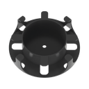 Administrador de Fibra Óptica en Paneles Opticom de 1 UR, Color Negro, 2 Piezas