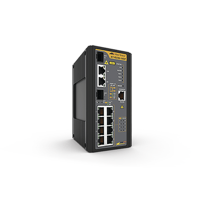 [AT-IS230-10GP-80] Switch Industrial PoE+ administrable de 8 Puertos 10/100/1000 Mbps + 2 puertos SFP Combo, 120 W