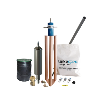 [AT-5315-KIT] Kit Pararrayo PDC Flash Captor, Avance de Cebado:15 µs. Diámetro de Protección Máx: 70 m. Incluye Electrodo y Accesorios p/Torre.