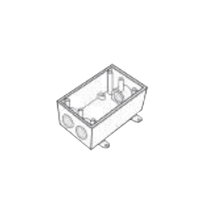 [RR-0472] Caja Condulet FS de 1/2" ( 12.7mm) con tres bocas a prueba de intemperie.