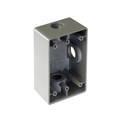 [RR-0480] Caja Condulet FS de 1/2" ( 12.7 mm) con tres bocas a prueba de intemperie.